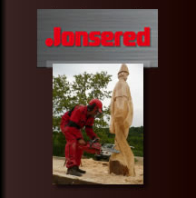 Značka Jonsered - pily, nástroje na zpracování dřeva